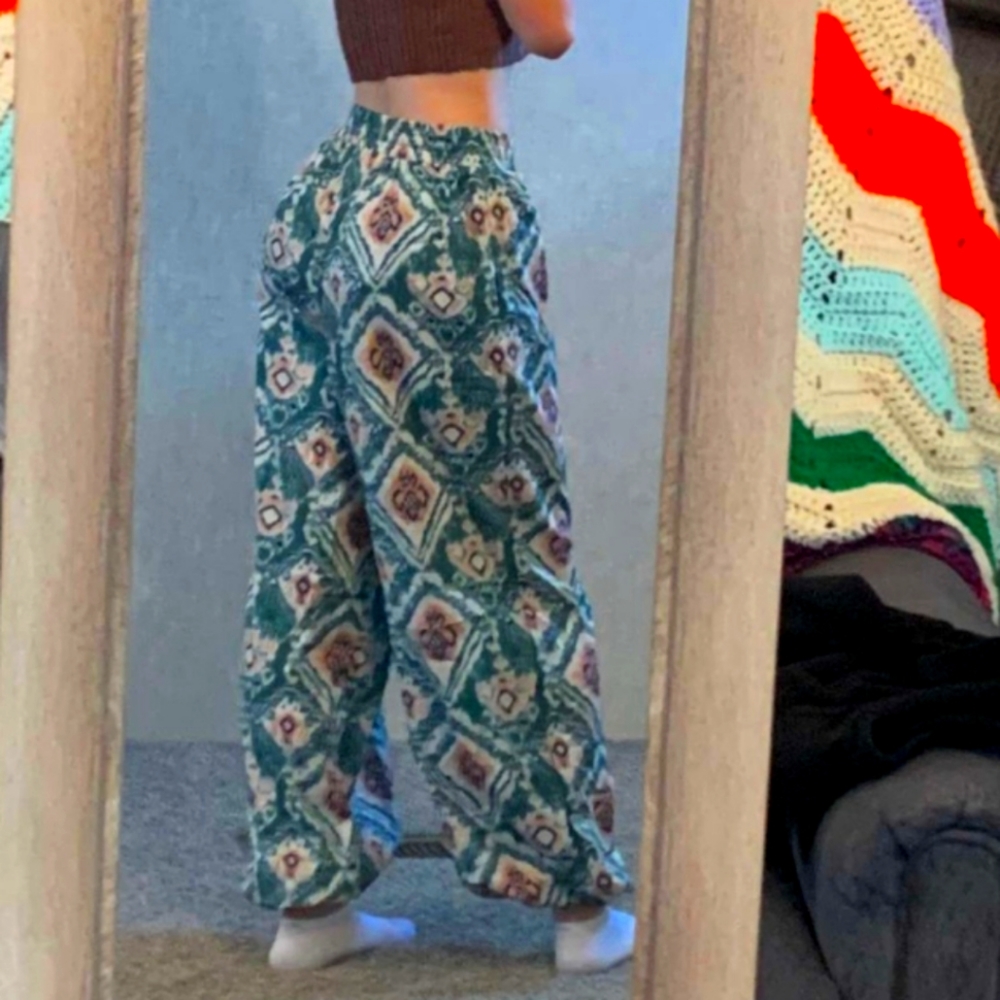 Cider: Geometric Elastic Waist Pants (Brand New!)